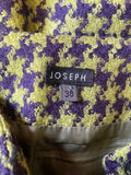 JOSEPH 100% WOOL GREEN & PURPLE CHECK A-LINE SKIRT SIZE 38 UK 10