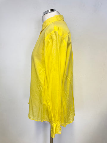 SAVILLE ROW WOMAN YELLOW LONG SLEEVED SHIRT SIZE 10
