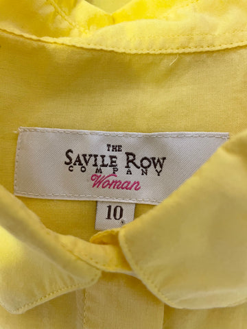 SAVILLE ROW WOMAN YELLOW LONG SLEEVED SHIRT SIZE 10