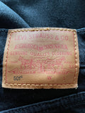 LEVI’S 501 PREMIUM BLACK DENIM STRAIGHT LEG JEANS SIZE W27/L30