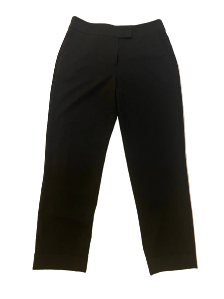 HOBBS BLACK WOOL TAPERED LEG TROUSERS SIZE 12