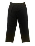 HOBBS BLACK WOOL TAPERED LEG TROUSERS SIZE 12