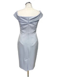 BRAND NEW KAREN MILLEN PALE BLUE WIDE NECK SLEEVELESS PENCIL DRESS SIZE 10