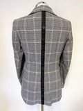 SPORTALM PERFECTLY BLACK & WHITE CHECK TAILORED JACKET, SKIRT, TROUSER SUIT SET SIZE 10