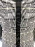SPORTALM PERFECTLY BLACK & WHITE CHECK TAILORED JACKET, SKIRT, TROUSER SUIT SET SIZE 10