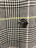 SPORTALM PERFECTLY BLACK & WHITE CHECK TAILORED JACKET, SKIRT, TROUSER SUIT SET SIZE 10