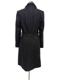 BRAND NEW TED BAKER ROSE BLACK MID LENGTH BELTED WRAP COAT SIZE 8