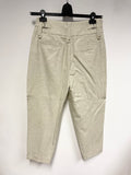 BRAND NEW REISS LAUREN STONE HIGH RISE CROPPED TROUSERS SIZE 12