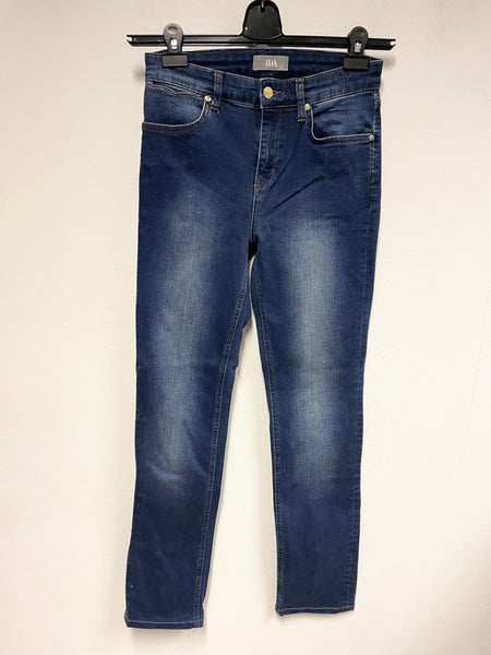 DONNA IDA JEANIE BLUE DENIM HIGH RISE CIGARETTE JEANS SIZE 28W