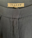 JIGSAW NAVY BLUE TAPERED LEG TROUSERS SIZE 12