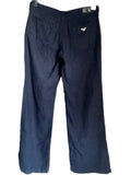 ARMANI JEANS NAVY BLUE LINEN TROUSERS SIZE 27