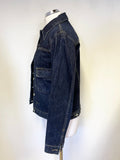 EX SAMPLE NEW FIRETRAP BLACKSEAL HYJAK DARK BLUE LONG SLEEVE DENIM JACKET SIZE L