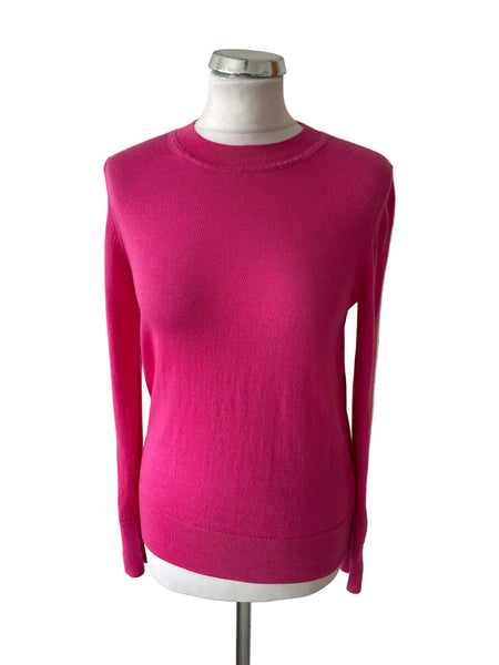 GAP 100% MERINO WOOL PINK LONG SLEEVE JUMPER SIZE S