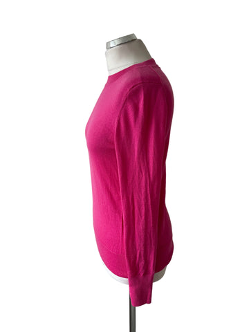GAP 100% MERINO WOOL PINK LONG SLEEVE JUMPER SIZE S