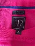 GAP 100% MERINO WOOL PINK LONG SLEEVE JUMPER SIZE S