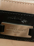 LK BENNETT BLACK PATENT LEATHER CLUTCH BAG
