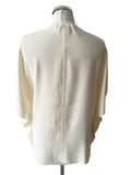 REISS TANIA IVORY SHORT SLEEVE BATWING TOP SIZE 12