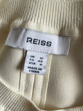 REISS TANIA IVORY SHORT SLEEVE BATWING TOP SIZE 12