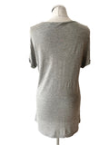 OUI GREY VALENTINES AFTERPARTY SHORT SLEEVE PRINTED T SHIRT SIZE 16