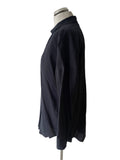 MINT VELVET NAVY COLLARED LONG SLEEVE TUNIC TOP SIZE M