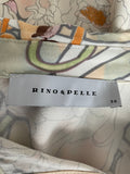RINO & PELLE MULTI COLOURED FLORAL PRINT OVERSIZE SHIRT SIZE 38 UK 12