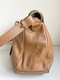 LK BENNETT CAMEL LEATHER SHOULDER BAG