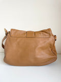 LK BENNETT CAMEL LEATHER SHOULDER BAG