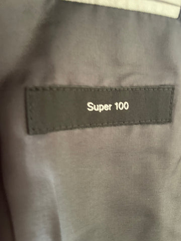 HUGO BOSS QUEEN/SHARP 100% VIRGIN WOOL DARK GREY PINSTRIPE TAILORED SUIT  SIZE 40R