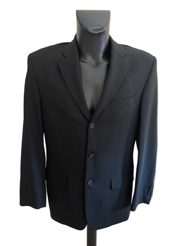 TED BAKER ENDURANCE 100% WOOL BLACK TAILORED JACKET  SIZE 38R