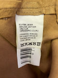 MULBERRY TAN SUEDE BUTTON FRONT SHIRT SIZE 10