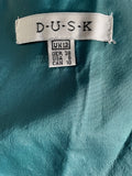 BRAND NEW DUSK TWO TONE TAFFETA GREEN & PURPLE BONED STRAP OCCASION TOP SIZE 12