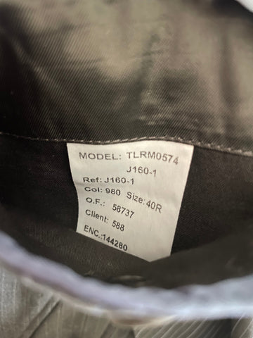 AQUASCUTUM 100% WOOL NAVY BLUE PINSTRIPE 3 PIECE SUIT SIZE 40R