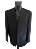 GIORGIO FERRARO BLACK TAILORED SUIT SIZE 42L /36W