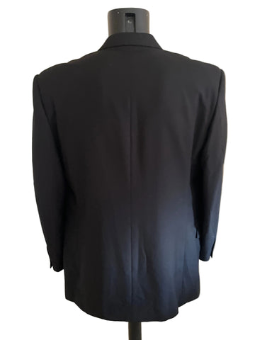GIORGIO FERRARO BLACK TAILORED SUIT SIZE 42L /36W