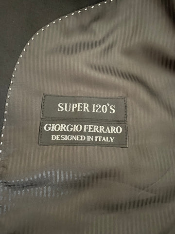 GIORGIO FERRARO BLACK TAILORED SUIT SIZE 42L /36W
