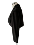 GINA BACCONI BLACK 3/4 SLEEVE BOLERO SIZE 14