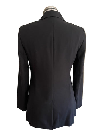 REISS ANNIKA BLACK DOUBLE BREASTED TAPERED LEG TROUSERS SUIT SIZE 8/10