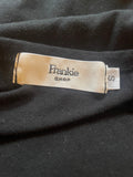 FRANKIE SHOP BLACK JERSEY DOUBLE LAYERED TOP SIZE S
