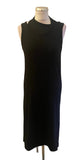 FRANKIE SHOP BLACK JERSEY DOUBLE LAYERED TANK DRESS  SIZE S