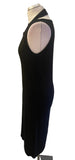 FRANKIE SHOP BLACK JERSEY DOUBLE LAYERED TANK DRESS  SIZE S