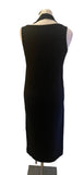 FRANKIE SHOP BLACK JERSEY DOUBLE LAYERED TANK DRESS  SIZE S