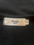 FRANKIE SHOP BLACK JERSEY DOUBLE LAYERED TANK DRESS  SIZE S