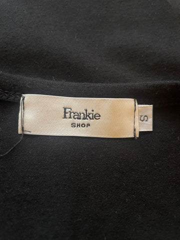 FRANKIE SHOP BLACK JERSEY DOUBLE LAYERED TANK DRESS  SIZE S