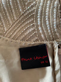 BRAND NEW FRANK USHER AUTUMN GLOW SEQUIN & BEADED TUNIC TOP SIZE 12