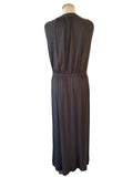 WHITE COMPANY GREY JERSEY KEYHOLE NECK SLEEVELESS MAXI DRESS SIZE M