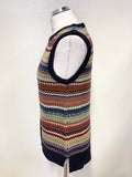BRAND NEW SEASALT COUPLING FAIR ISLE MERINO WOOL SLEEVELESS KNIT VEST SIZE 8