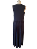 MINT VELVET NAVY BLUE SLEEVELESS MAXI DRESS SIZE L