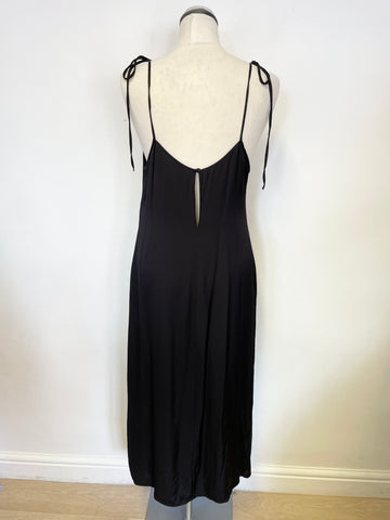 Betty Jackson Black Multi Coloured Print Dress Size 14 – Whispers Dress Agency