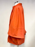 MARKS & SPENCER LIMITED COLLECTION ORANGE DOUBLE BREASTED WIDE SLEEVED SHORT COAT SIZE 14