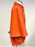 MARKS & SPENCER LIMITED COLLECTION ORANGE DOUBLE BREASTED WIDE SLEEVED SHORT COAT SIZE 14